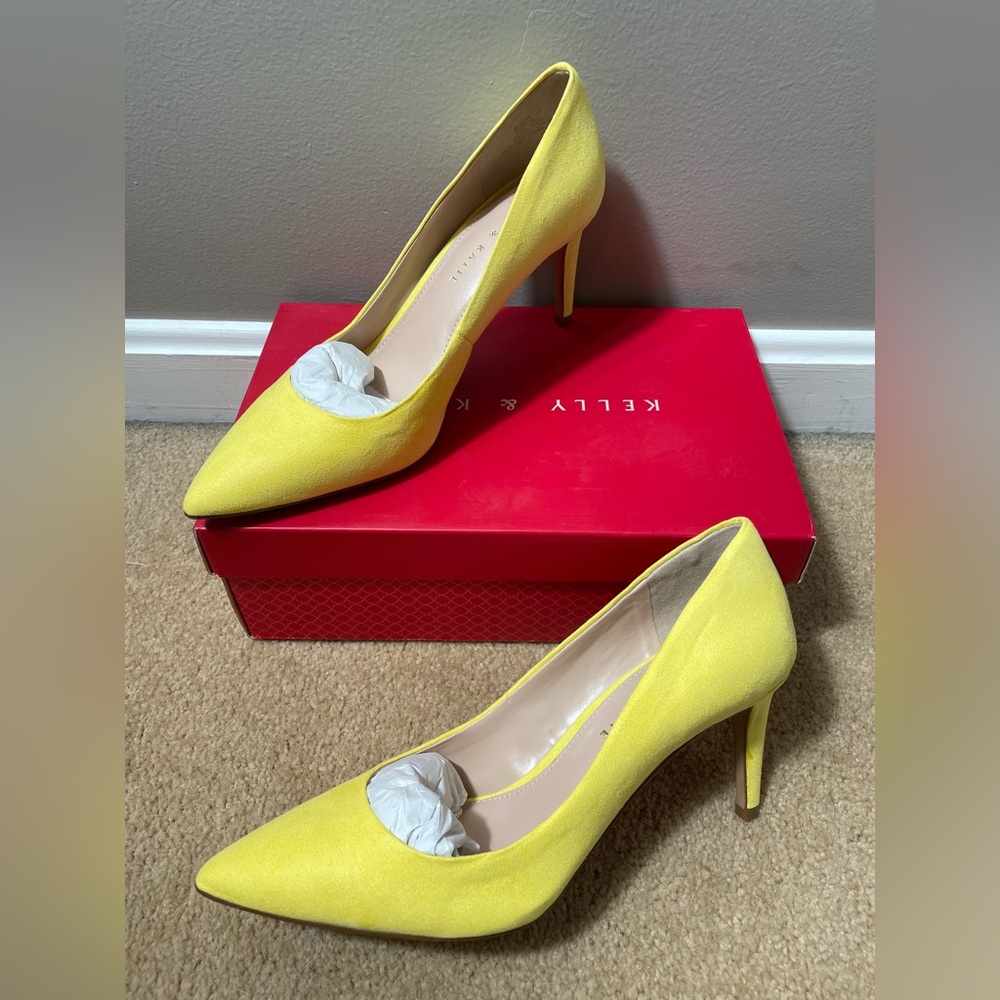 Kelly & Katie Misha Vibrant Yellow Heels 8.5 - Picture 2 of 4